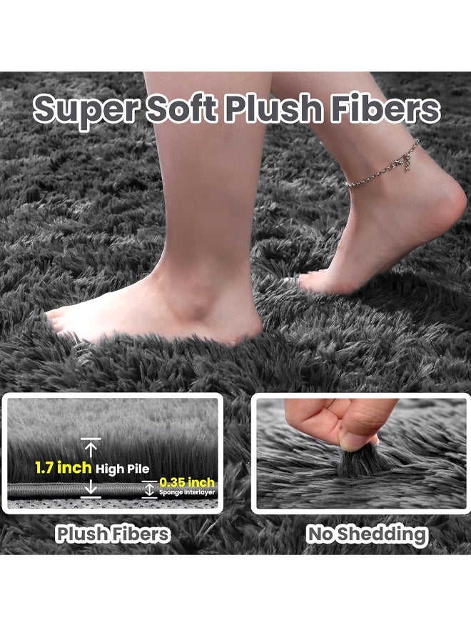 Optico Fluffy Rugs for Bedroom Plush Rug for Living Room Bedroom Area Rug Shag Rug for Kids Room Furry Carpet Modern Living Room Rug Soft Shaggy Boys Rug Fuzzy Throw Rugs for Home Decor Aesthetic, Dorm Nursery - Image 3